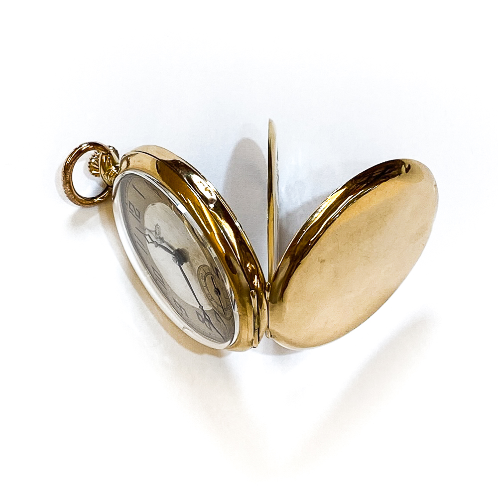 Gold pocket watch Switzerland Nelson Watch Clocks antique on sale online Passione Antiqua