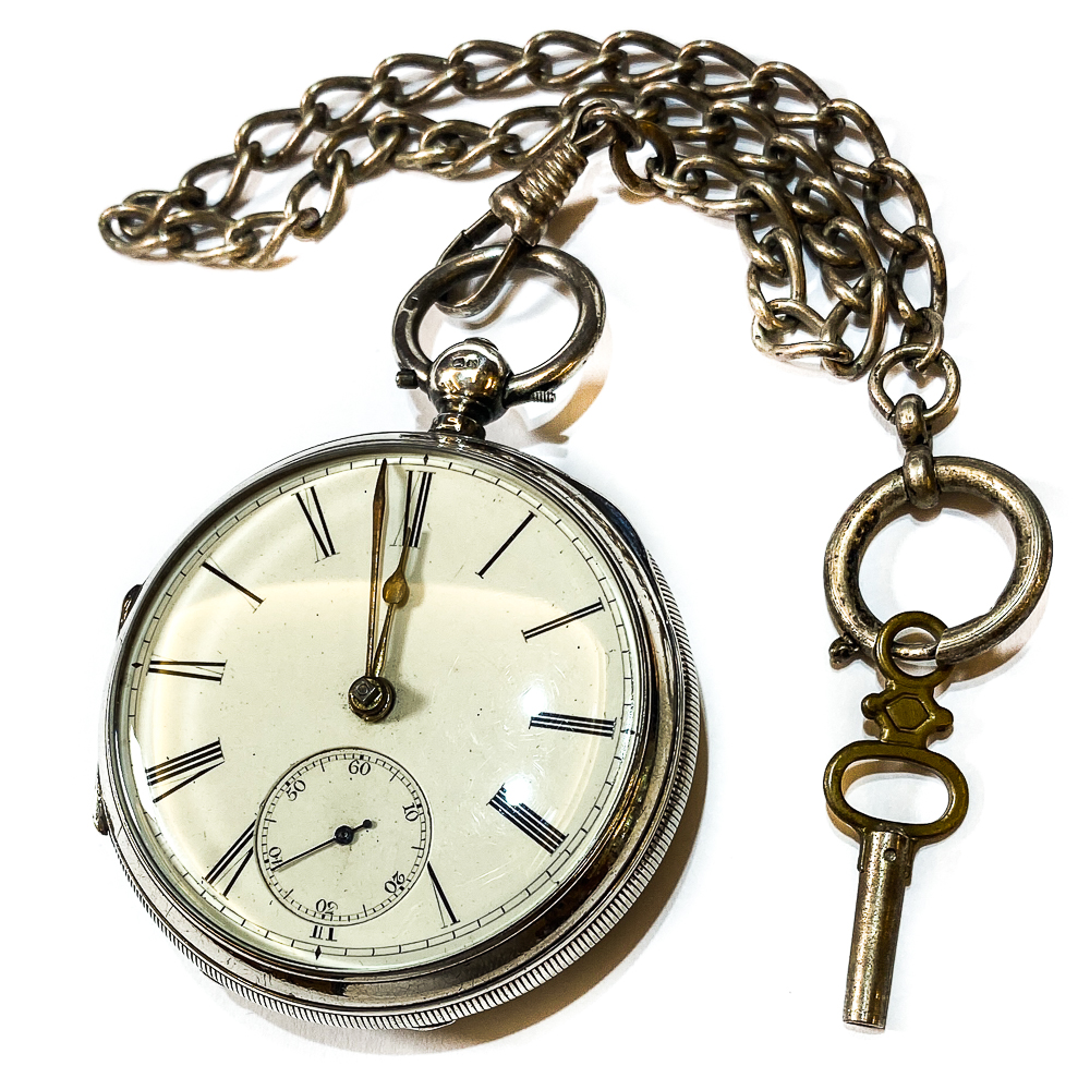 Orologio da tasca in argento - H.G - Inghilterra XIX sec. - Vendita Orologi  d'epoca | Passione Antiqua
