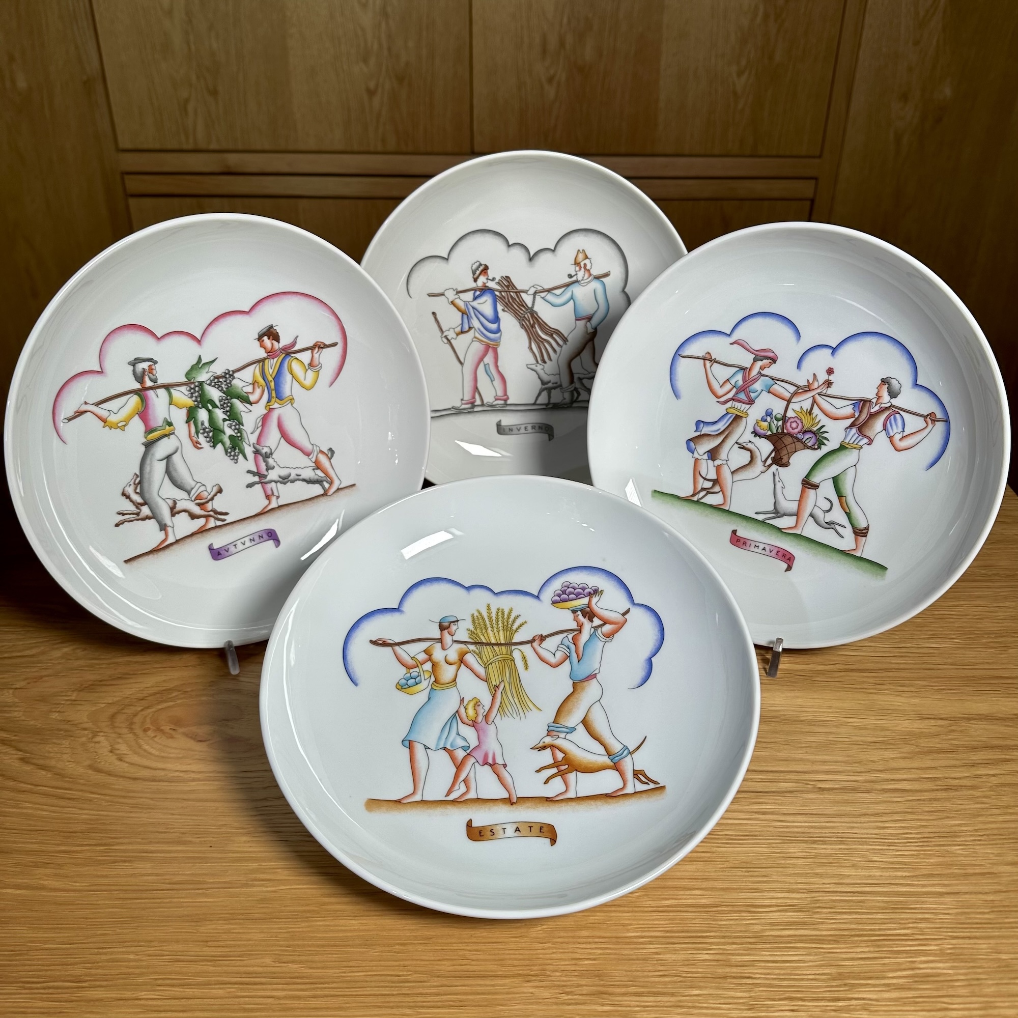 'Le quattro stagioni' plates