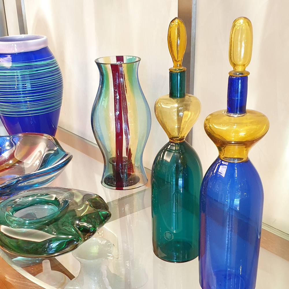 Murano glass bottle - Gio Ponti for Venini - 1980 - Glasses antique on ...