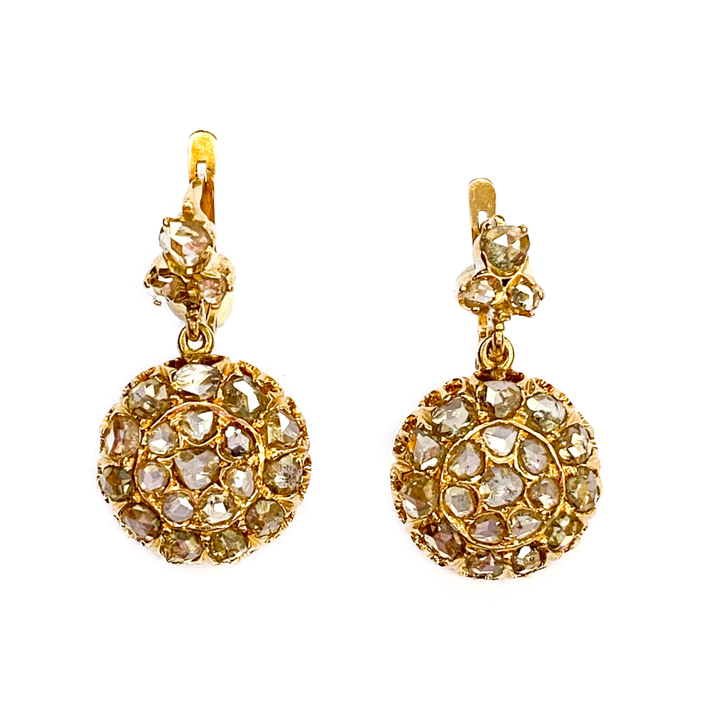 Orecchini A Sfera In Oro 18K (750/1000) – Sfera 6 Mm, Chiusura A Vite, Per Donna, Lucidati A Mano – Made In Spain