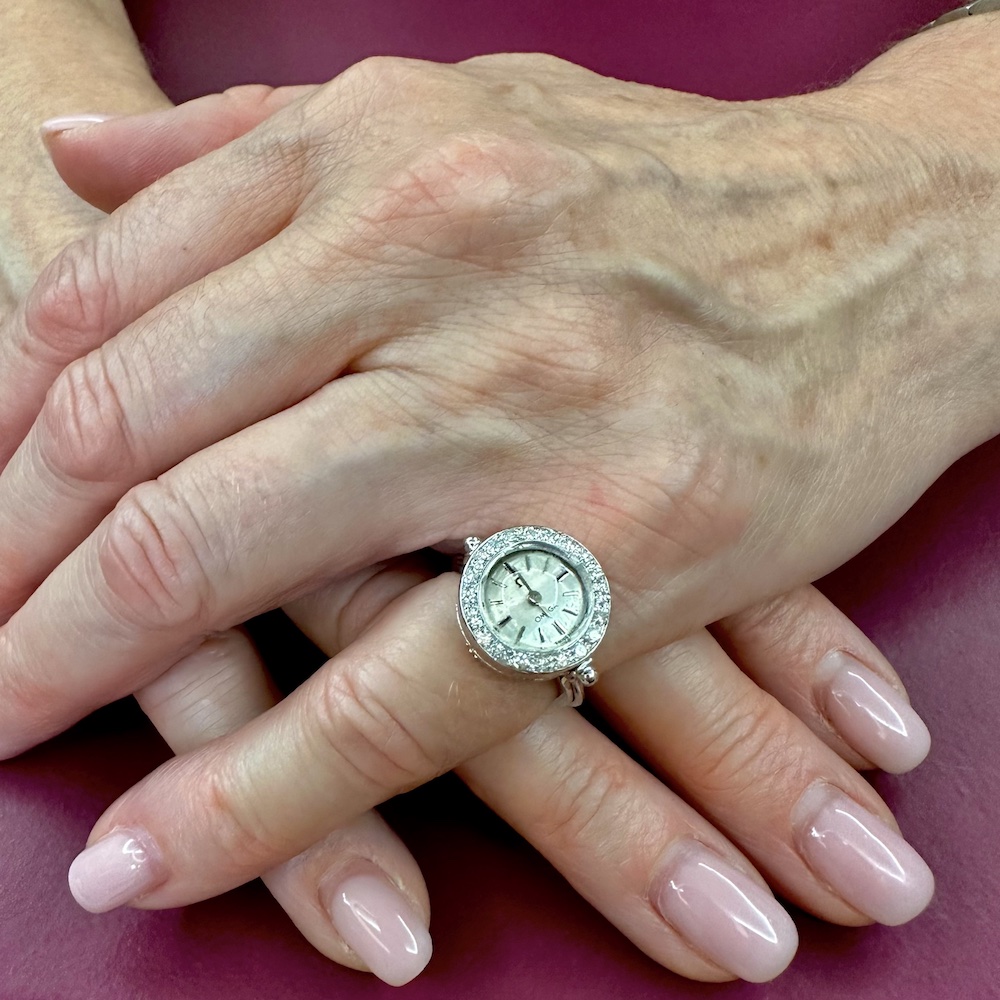 Zqkimzi Anello per orologio vintage, anello per orologio retrò
