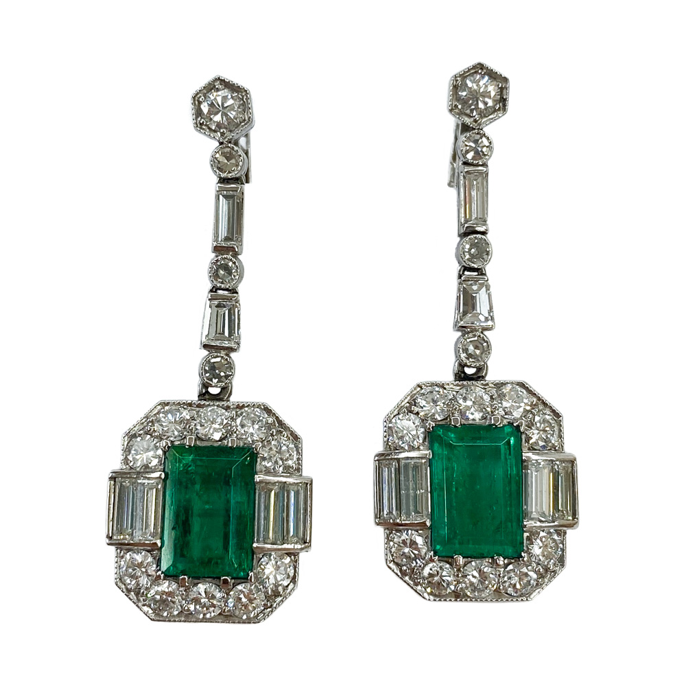 10 Orecchini A Gancio Con Zirconia Cubica - Ottone Platino - Senza Nichel 26x10 Mm