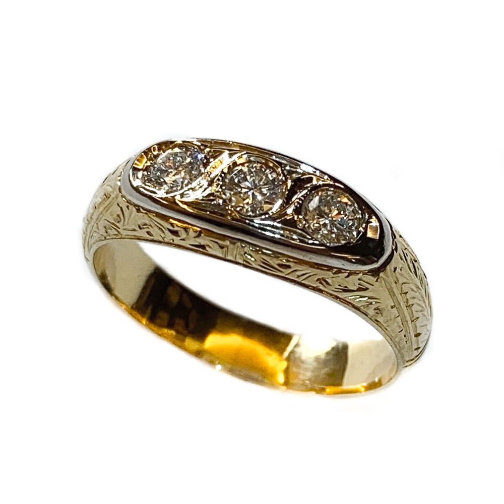 Trilogy anello sales oro giallo