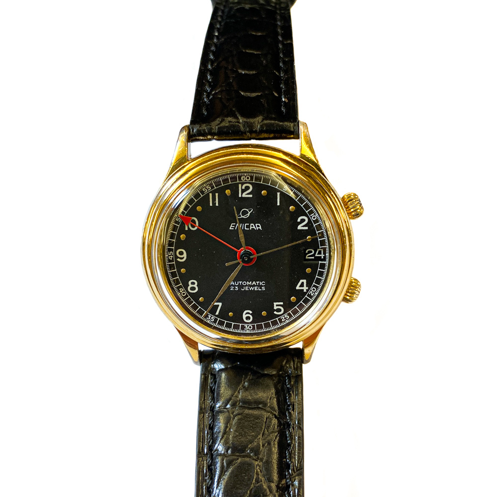 Orologio enicar on sale oro anni 60