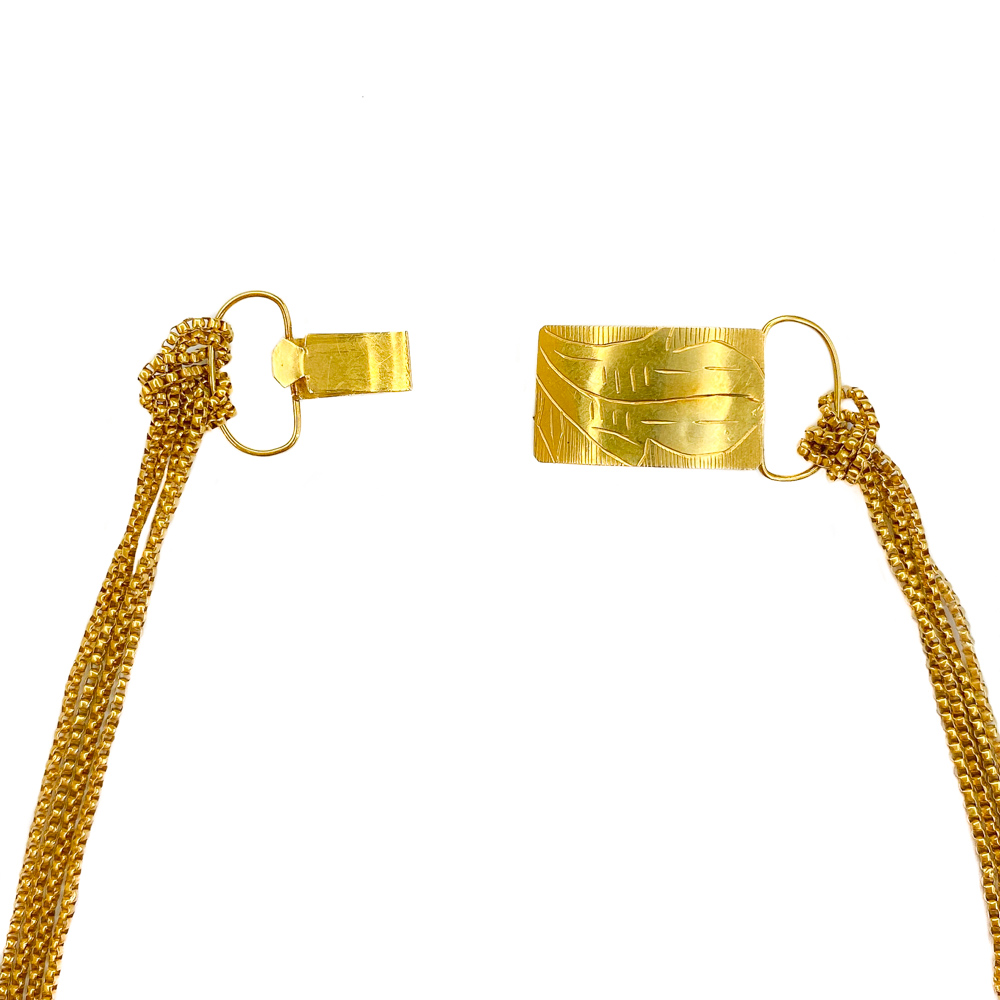 Collana in oro giallo 18Kt 750/1000 modello veneziana 40 cm