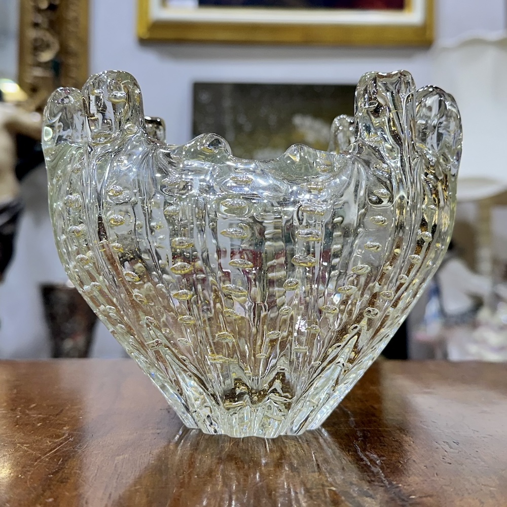 Vaso in vetro di Murano Carlo Scarpa per Venini Italia anni 50 Vendita Vetri d epoca Passione Antiqua