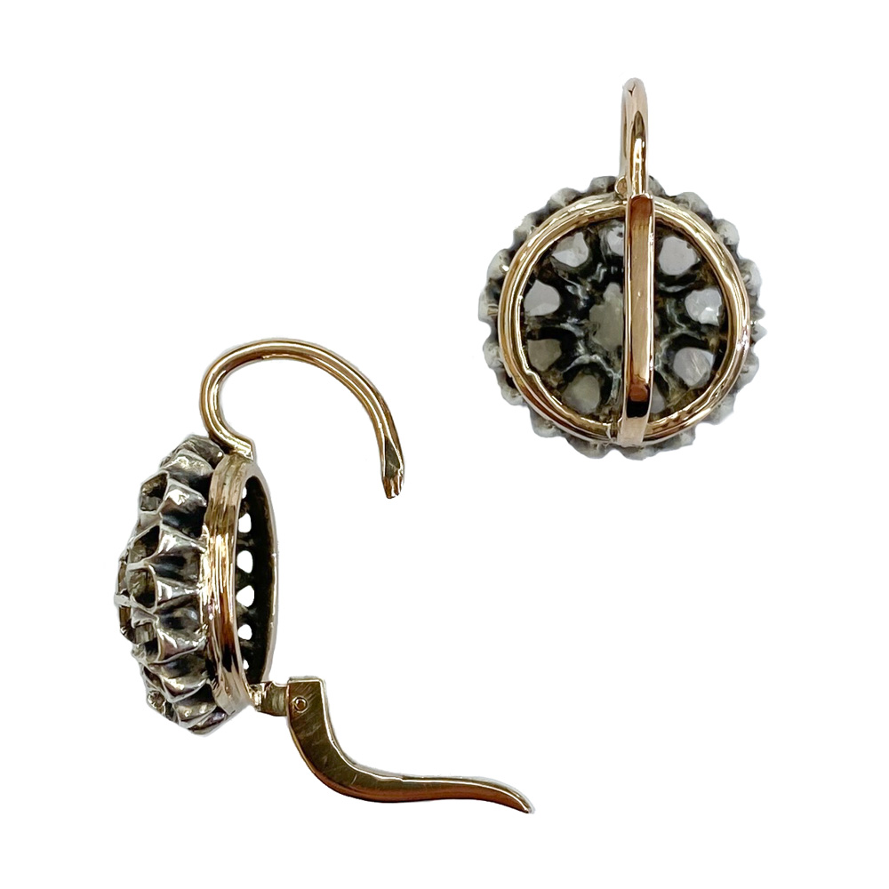 Orecchini Pendenti Donna Placcati Oro Rosa E Argento – Con Zirconi Cubici, Ipoallergenici, Lunghezza 2,1 Cm, Regalo