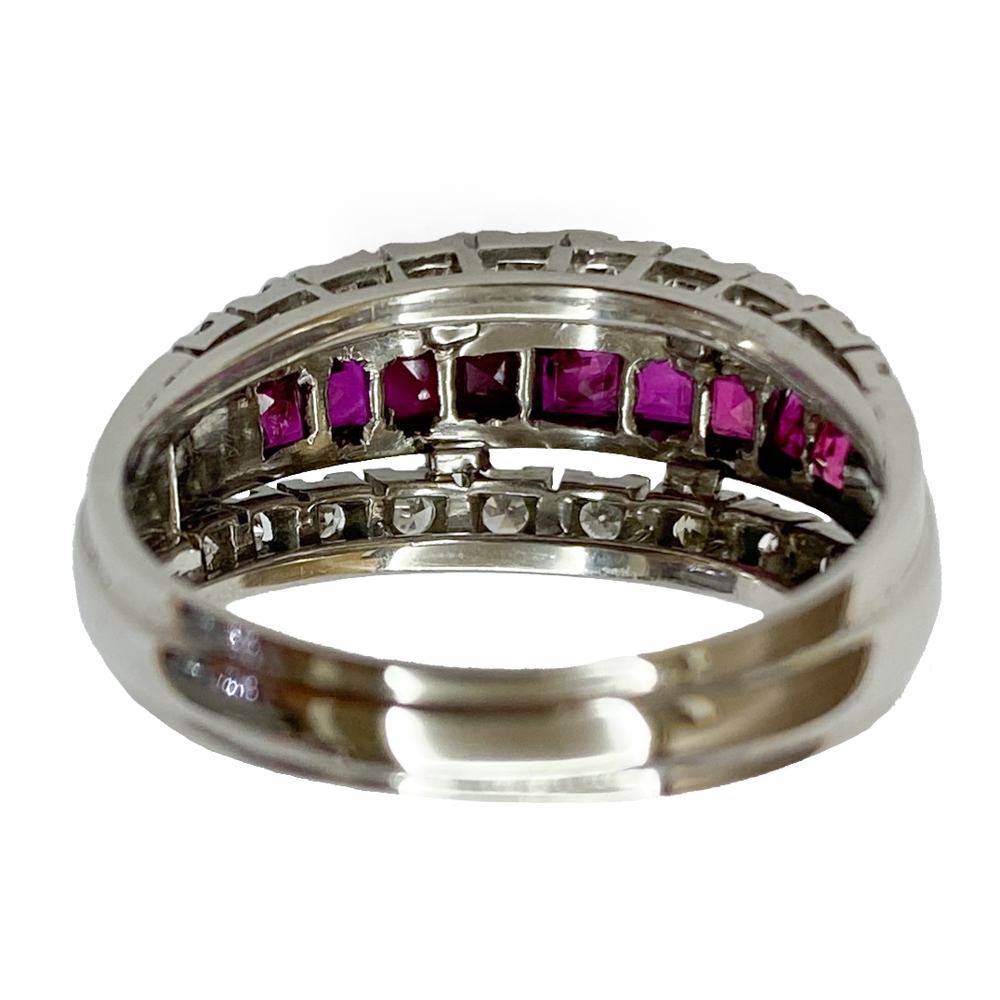 Trilogy Anello Matrimonio Oro Bianco Con Diamanti 1 Carato - Scermino Gioielli