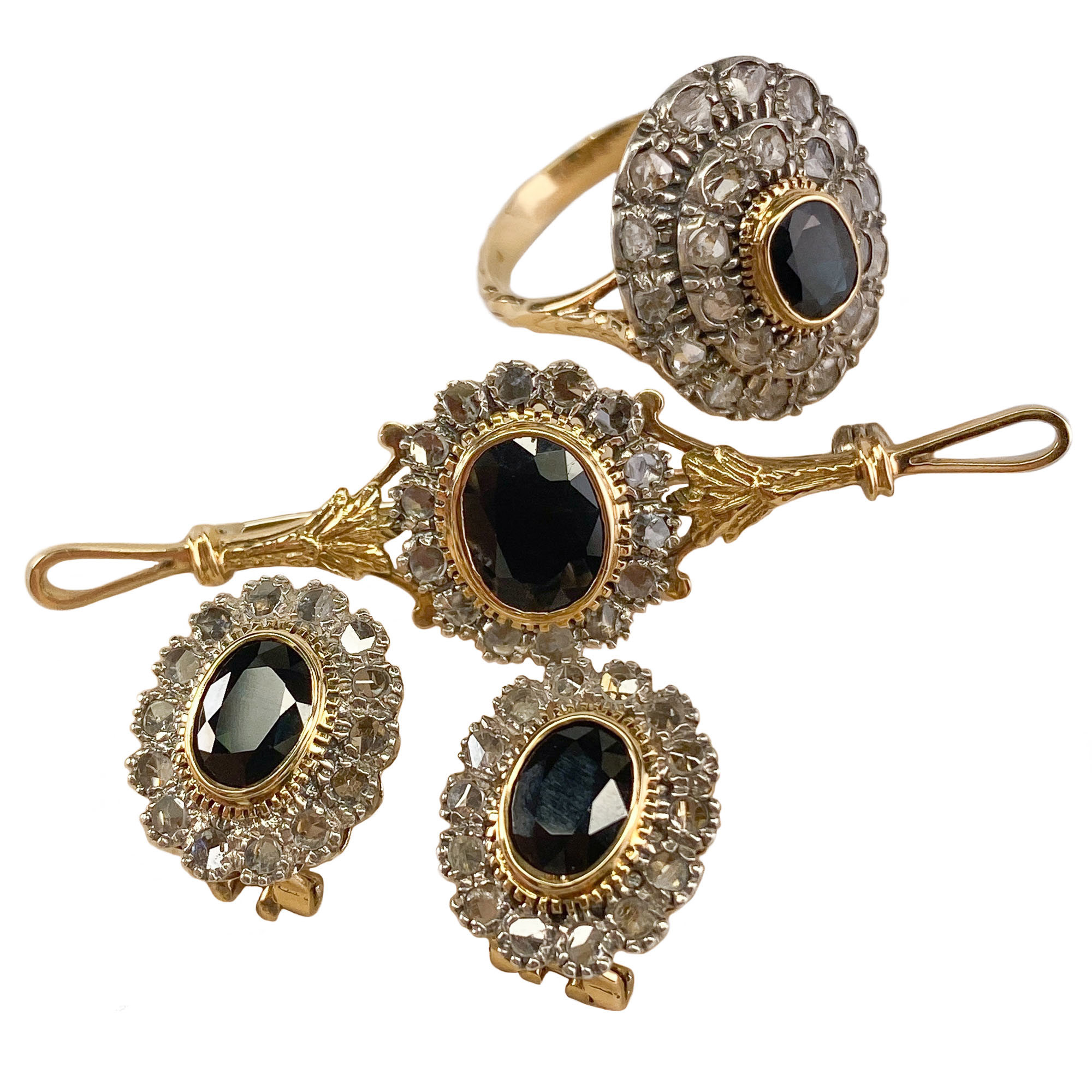 Spilla Vintage In Oro 18 Kt Con Zaffiro, Rubini E Perline - Compro Oro - Foto 11