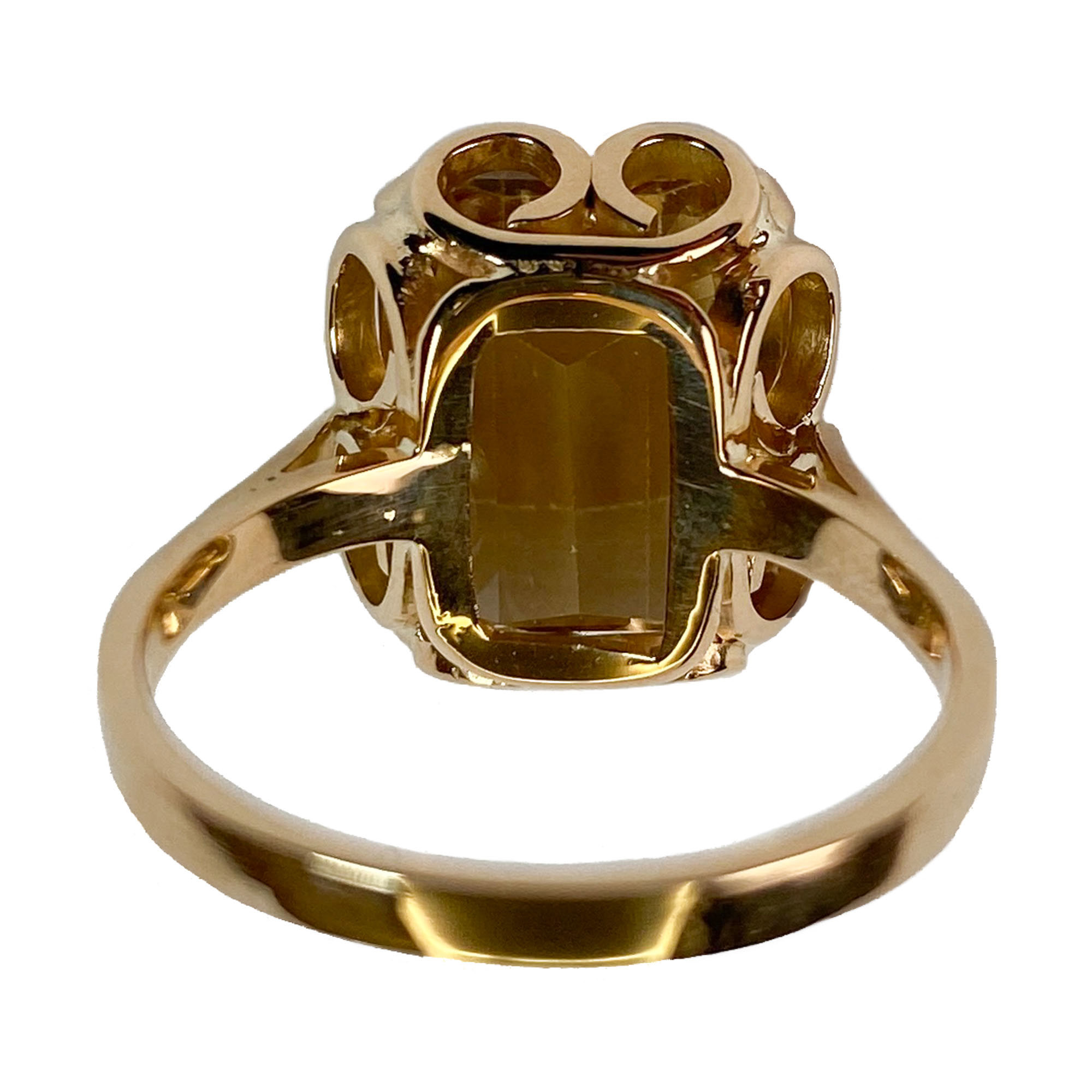 Smoky quartz ring