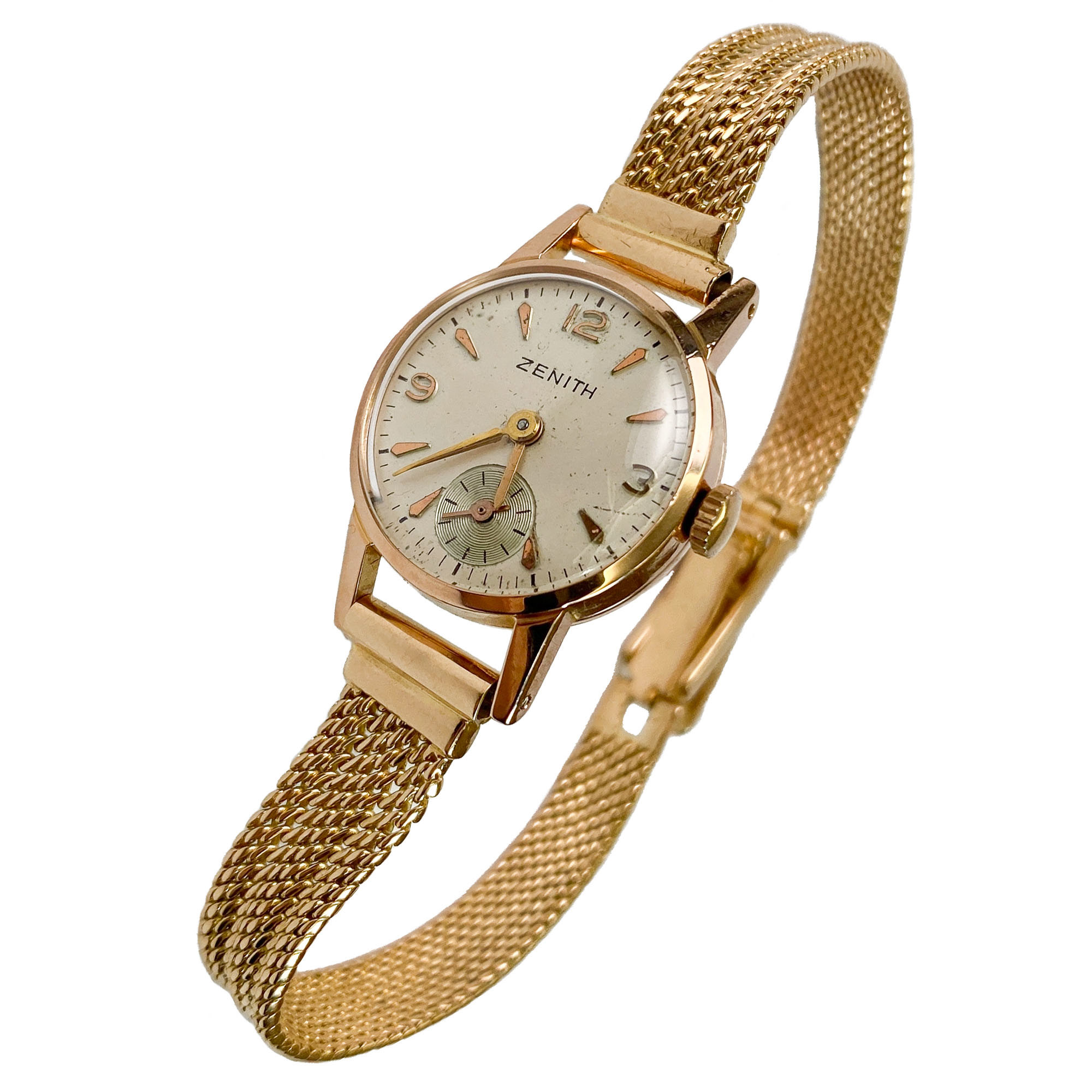 Orologio da polso in oro giallo 18 karati Zenith Svizzera anni 50 Vendita Orologi d epoca Passione Antiqua