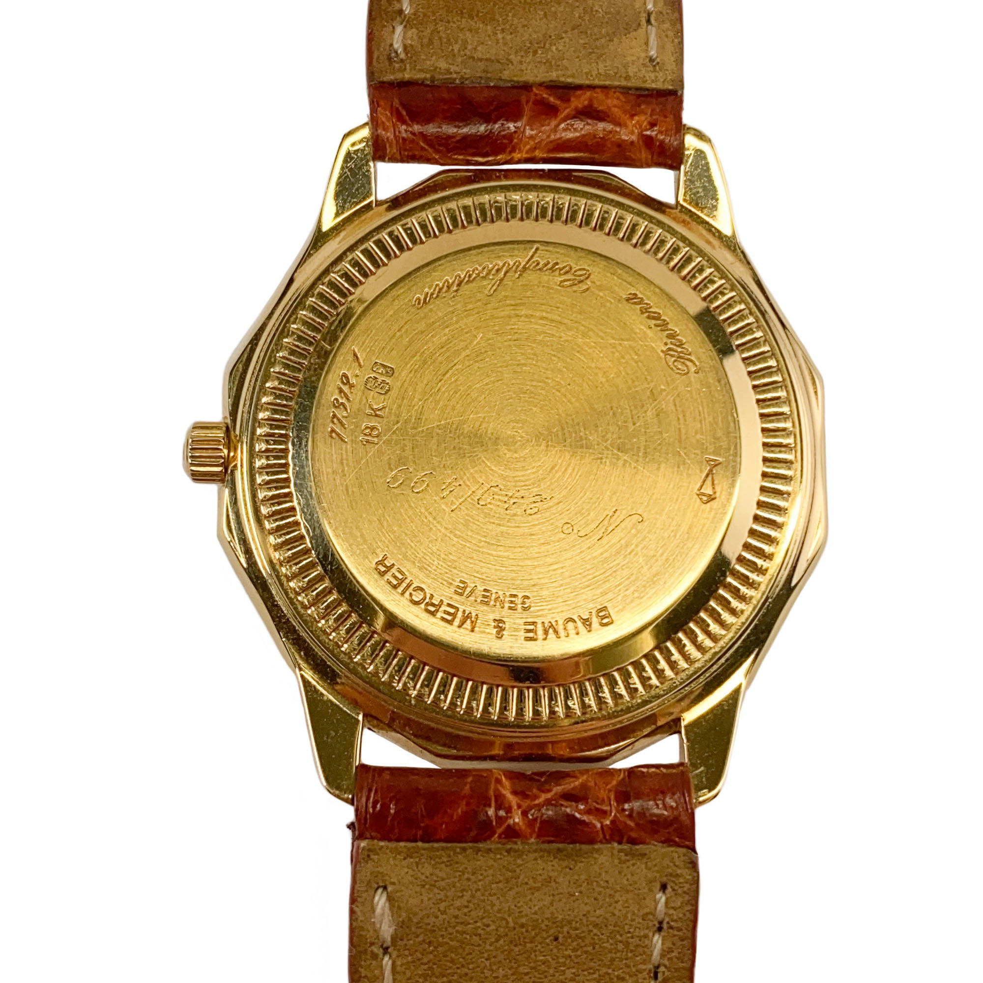 Orologio da polso in oro giallo 18 karati Baume Mercier Svizzera anni 80 Vendita Orologi d epoca Passione Antiqua