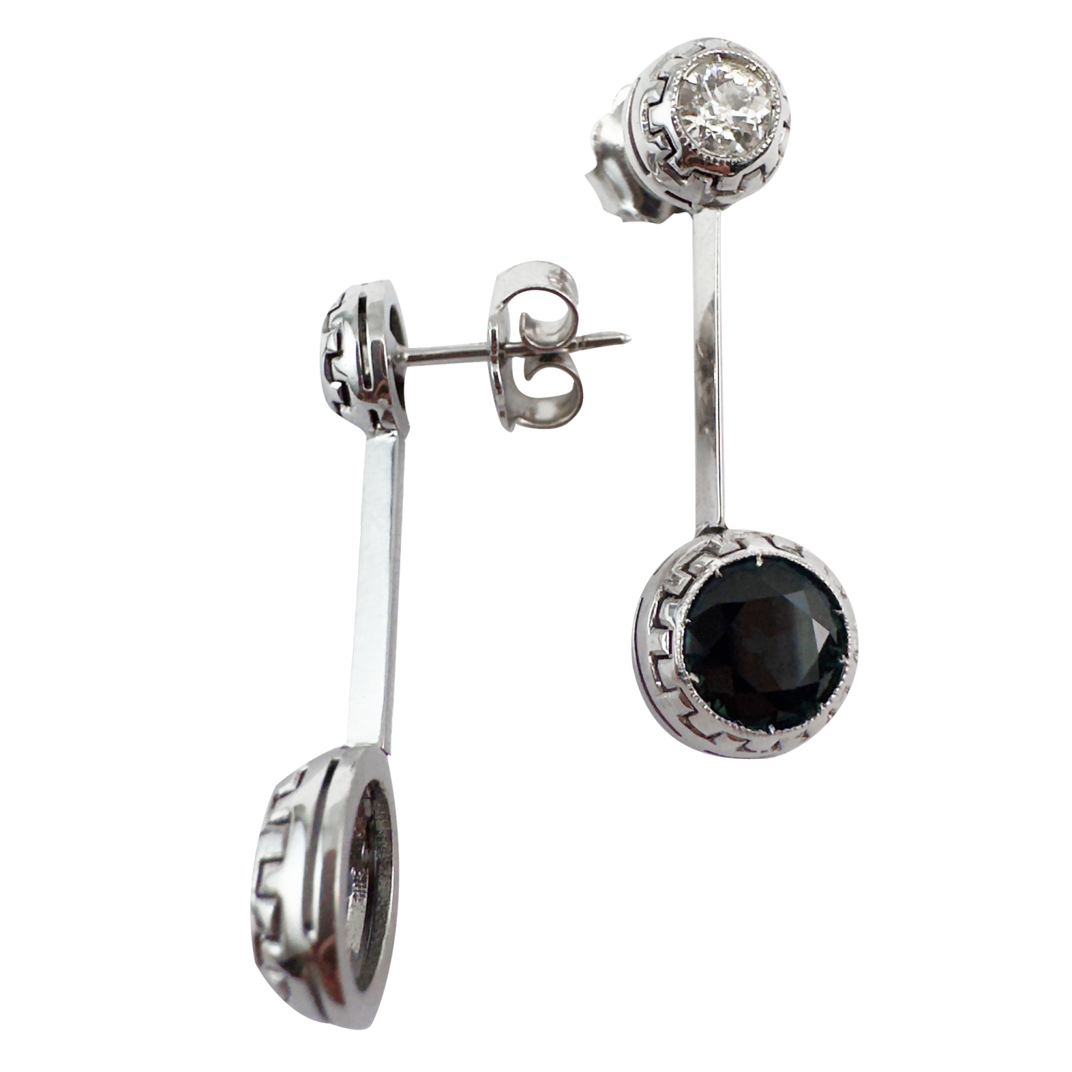 Sapphires earrings