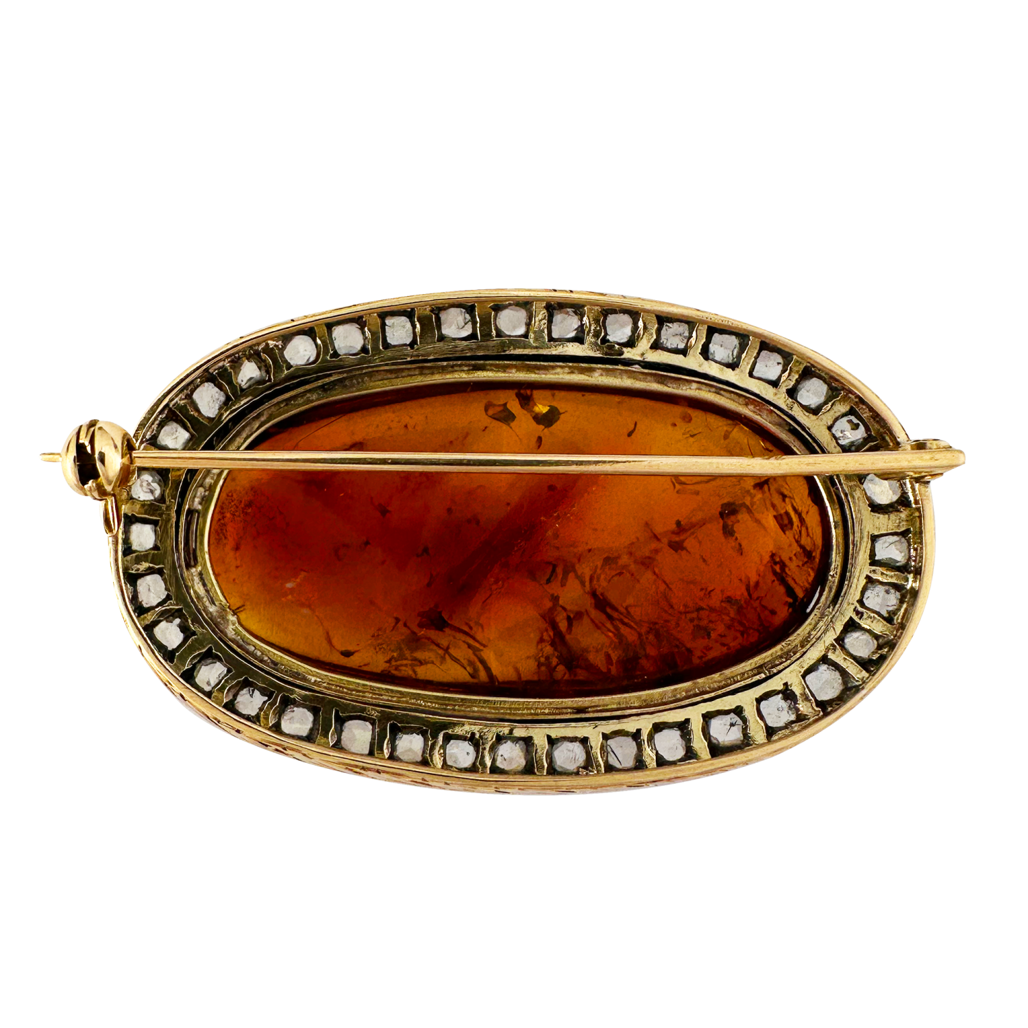 Amber brooch