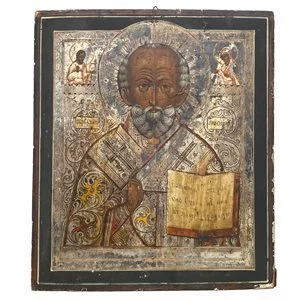 Icon of Saint Nicholas - Russia 19th century