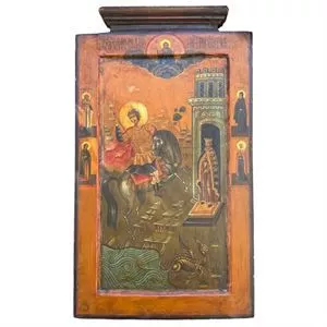 Icona di San Giorgio - Russia XIX secolo