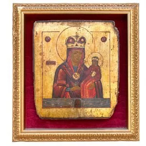 Icon Mother of God Hodegetria of Smolensk - Russia 19th century