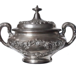 Sugar bowl in sterling silver - Gorham - USA 1906