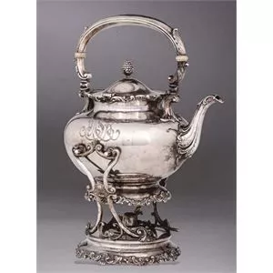 Sterling silver samovar - Ghoram - 19th Century
