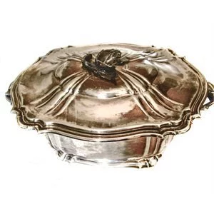 800 silver tureen - Italy 1940s