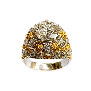 18k gold ring with brilliants - Buccellati - Italy 1960s