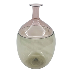 Bottiglia in vetro di Murano - Bolle - Tapio Wirkkala per Venini anni '60