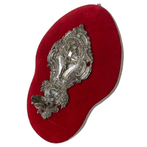 Acquasantiera in argento 800 - Italia XIX secolo
