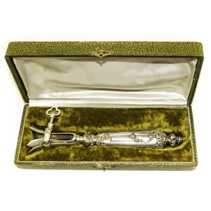 Silver cutlery for Jewish Easter - France 19th century