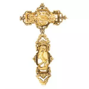 Spilla antica in oro 18 karati - Stato Pontificio XVIII Sec.