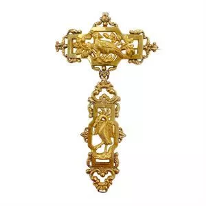 18 karat gold brooch - Papal State 18th century