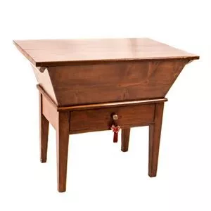 Antique kitchen table - solid walnut wood - northern Italy 1880