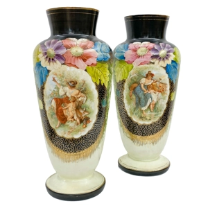 Pair of porcelain vases - Austria 1930s