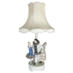 Lampada da scrivania in ceramica - J. Lorenzl per Goldscheider - Austria anni '10
