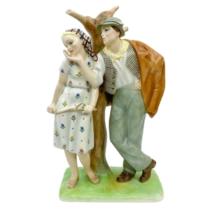 Ceramic sculpture - Abele Jacopi for Lenci - Italy 1940s