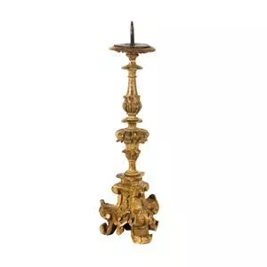 Boxwood candlestick - Italy 18th century