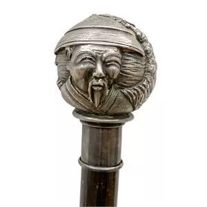 Walking stick with silver knob - Italy 1950s