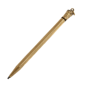 Gold laminated pencil - Italy early 1900s