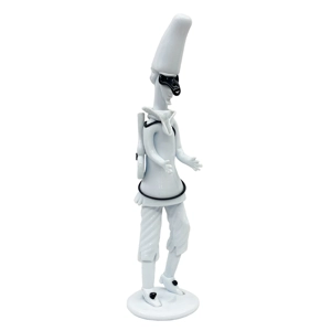 Sculpture - Pulcinella with guitar - F. Bianconi for Venini - 1950s
