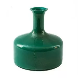 Vaso a bottiglia in vetro sommerso - Salviati - 1980 Murano