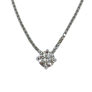 Collana in oro bianco 18 karati con diamante - Italia