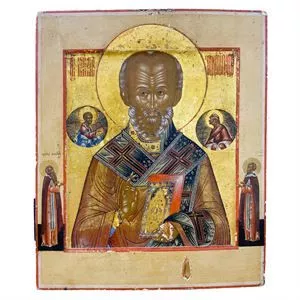 Icon of St. Nicholas - Russia 19th century