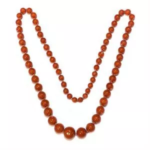 Necklace with coral spheres - Italy 1960s