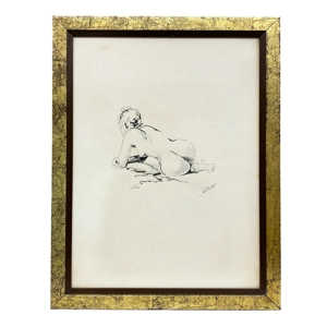 Disegno a china - Salvietti - Italia anni '40