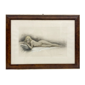 Charcoal and tempera drawing on support - 1940s