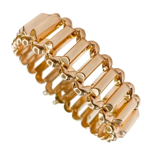 18 karat rose gold bracelet - Italy 1940s