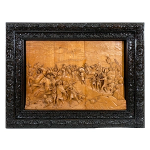 Lime wood high relief - A. Dal Santo - Italy 1940s