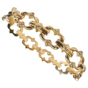 Bracciale in oro giallo 18 karati - Italia anni '40