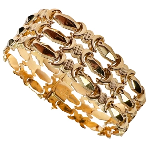 Bracciale in oro giallo 18 karati - Italia anni '40