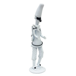 Scultura - Pulcinella con chitarrina - F. Bianconi per Venini - anni '50